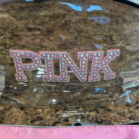 Stylish Pink 3 makeup bag Accessory Bag Set - Picture 4 of 5